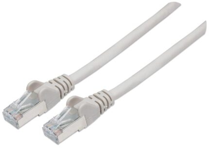 INTELLINET Patchkabel Cat6a-Stecker/Cat7-Rohkabel 3m grau