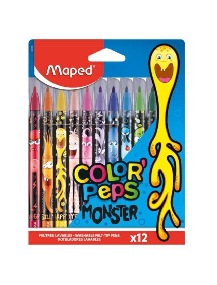 Markers MAPED ColorPeps Monster, 12 sp.