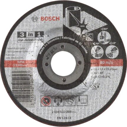 Trennscheibe A 46 S BF, 115 mm, 22,23 mm, 2,5 mm Bosch 2608602388