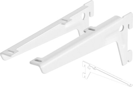 BRACKET ANGLE 1 PAIR 380 MM WHITE