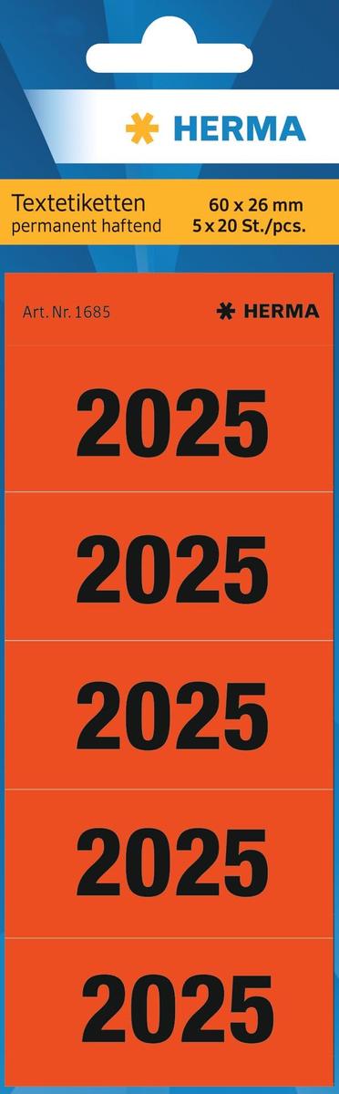 HERMA Jahreszahlen 2025 Rot