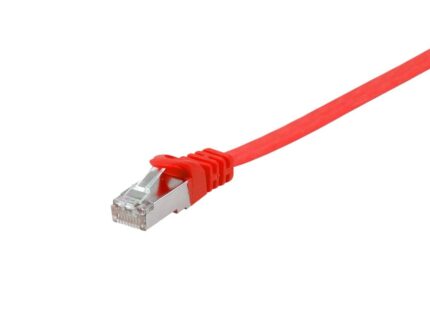 EQUIP 607627 Cat.6A U/FTP Flat Patchkabel, 0,5m, Rot