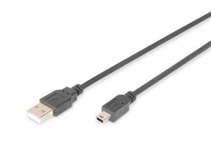 DIGITUS USB 2.0 connection cable - USB/Mini USB - 3 m