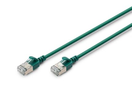 Digitus Cat 6A LAN Cable 1 m Thin Version 10 Gbps Green