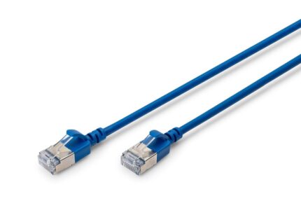 DIGITUS Patchkabel CAT 6A F/FTP Slim 1,50m blau