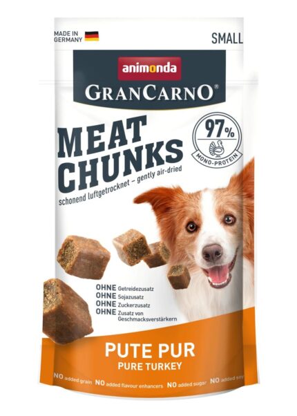 ANIMONDA Meat Chunks Turkey - dog treat - 60g