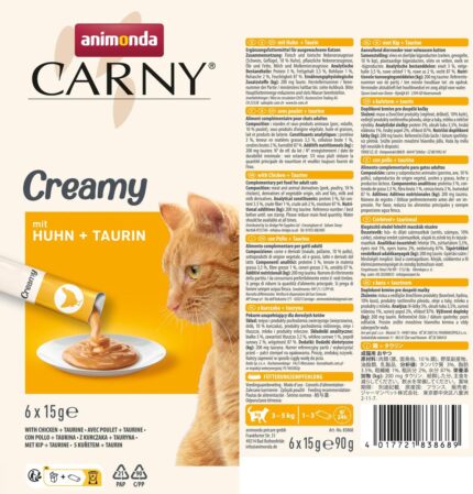 ANIMONDA Carny Chicken with taurine - cat treats - 6 x 15g