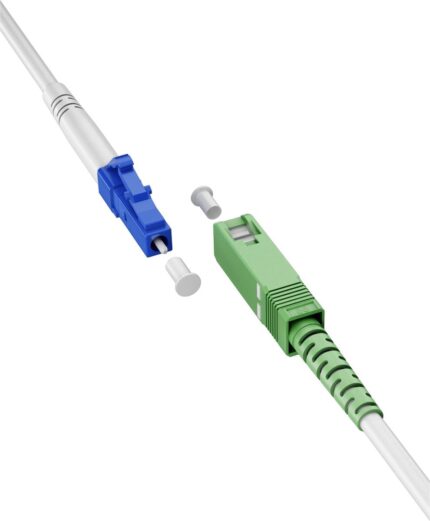 Goobay Fibre Optic Cable FTTH Singlemode OS2 White Simplex 1 m