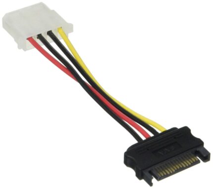 Delock Power Adapter SATA 15-pin samec na Molex samice 4-pin, 12cm