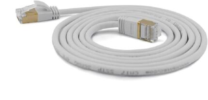 Wantec Patchkabel SSTP CAT7 Ste. CAT6a d=4mm 0,25m grau