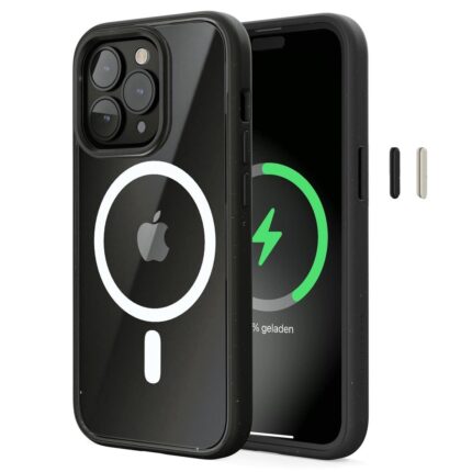 Woodcessories Clear Case MagSafe Black iPhone 14 Pro