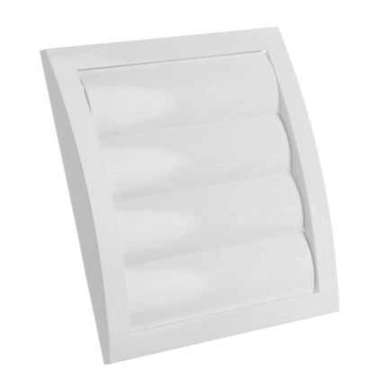 GRILLE WITH SHUTTERS 190X190/D150, WHITE