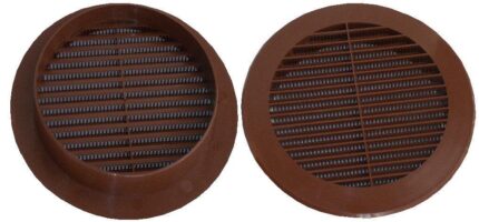 GRILLE VENTILATION D125 BROWN