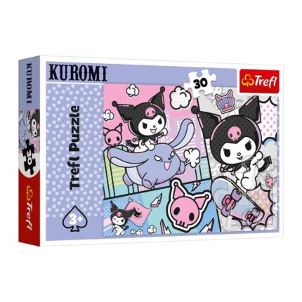 Puzzle - 30 - Zabawy z Kuromi - Hello Kitty - Trefl 18325