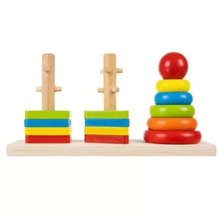Kruzzel 19870 Wooden Puzzle Sorter Multicolor 22.5 x 11.5 x 7 cm