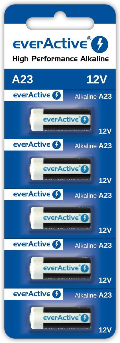 Alkaline batteries everActive A23 12V - blister 5 pcs