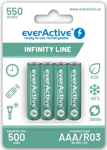R03 AKU 4BL everActive 550 !infinity line