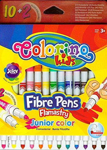COLORINO felt-tip pens, 12 colours.