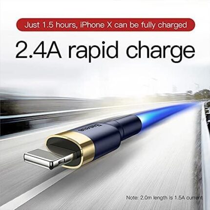 Baseus Cafule Lightning cable 1.5A 2m (Gold+Dark blue)
