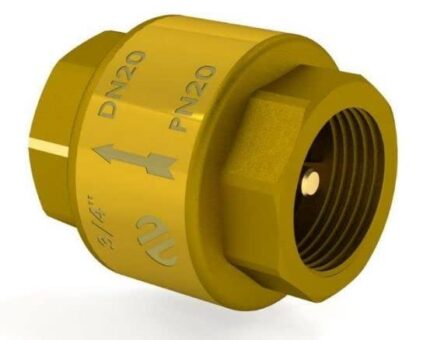 SPRING CHECK VALVE F-F 1/2" METAL PISTON