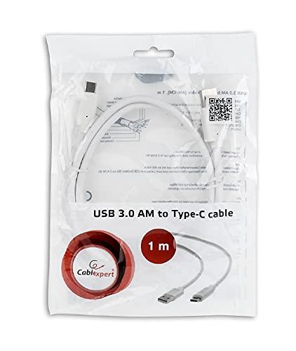 CABLE USB-C TO USB3 1M WHITE/CCP-USB3-AMCM-1M-W GEMBIRD